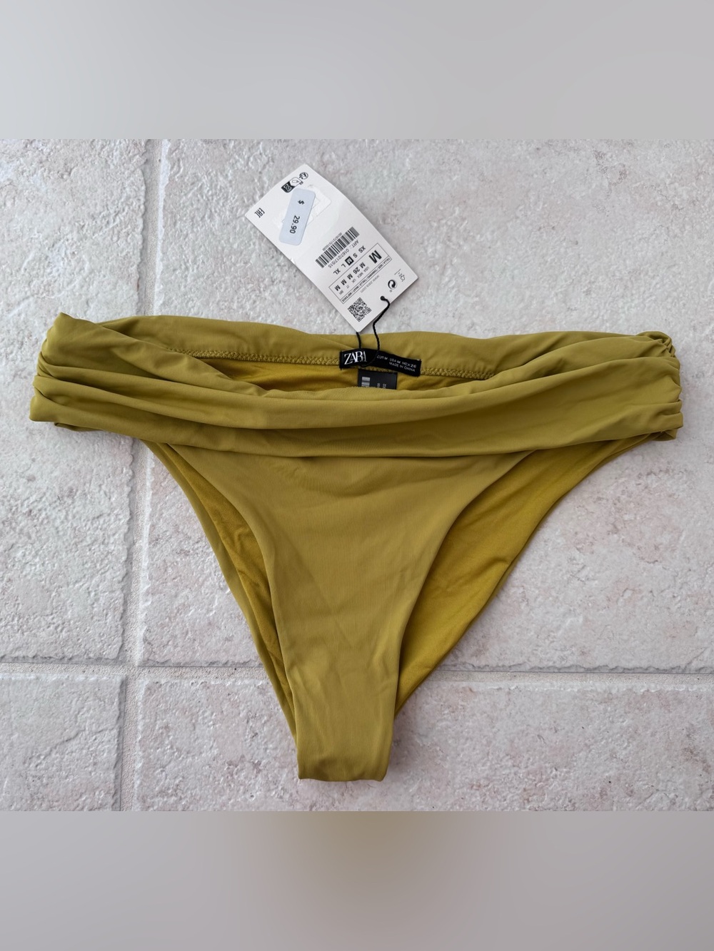 NWT Zara Olive Bikini Bottoms